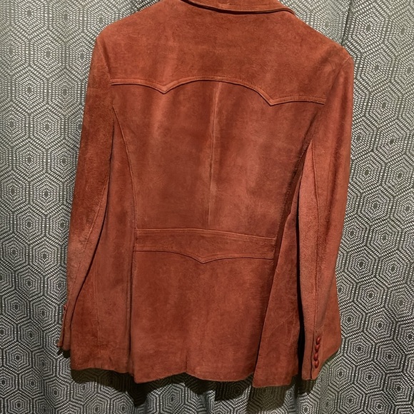 Montgomery ward vintage suede jacket preloved size 17/18 - Picture 6 of 10